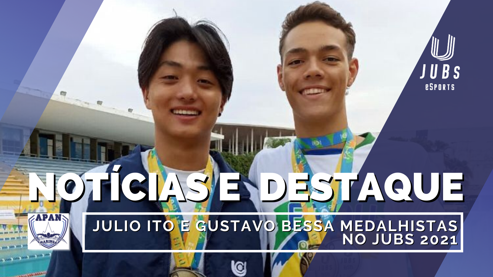 Júlio Ito e Gustavo Bessa são medalhistas no JUBs 2021