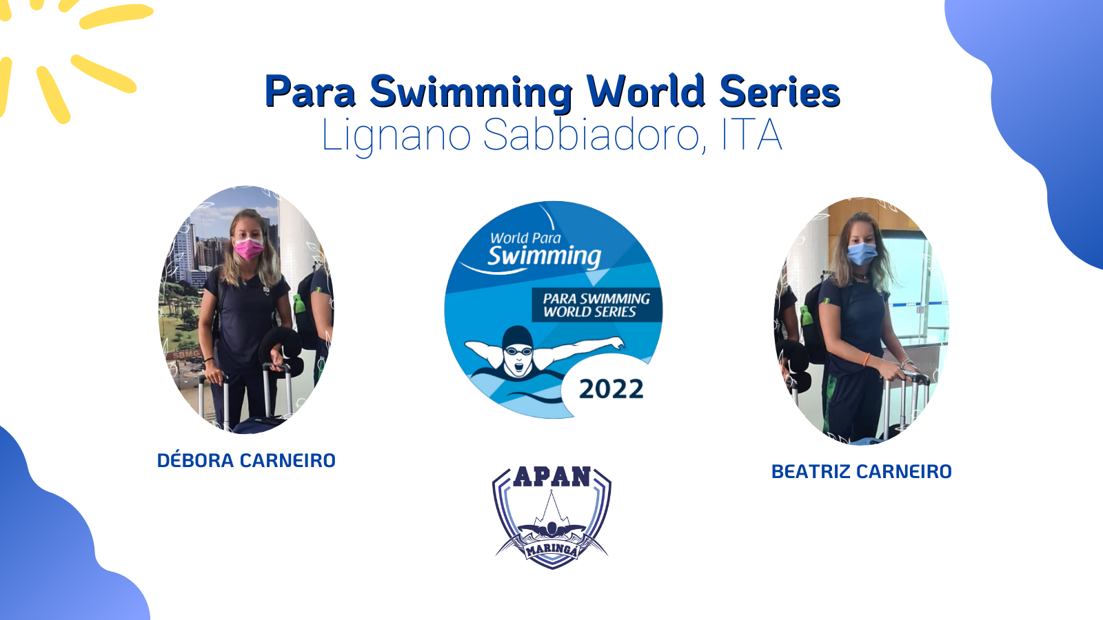 As Gêmeas da Natação no Para Swimming World Series