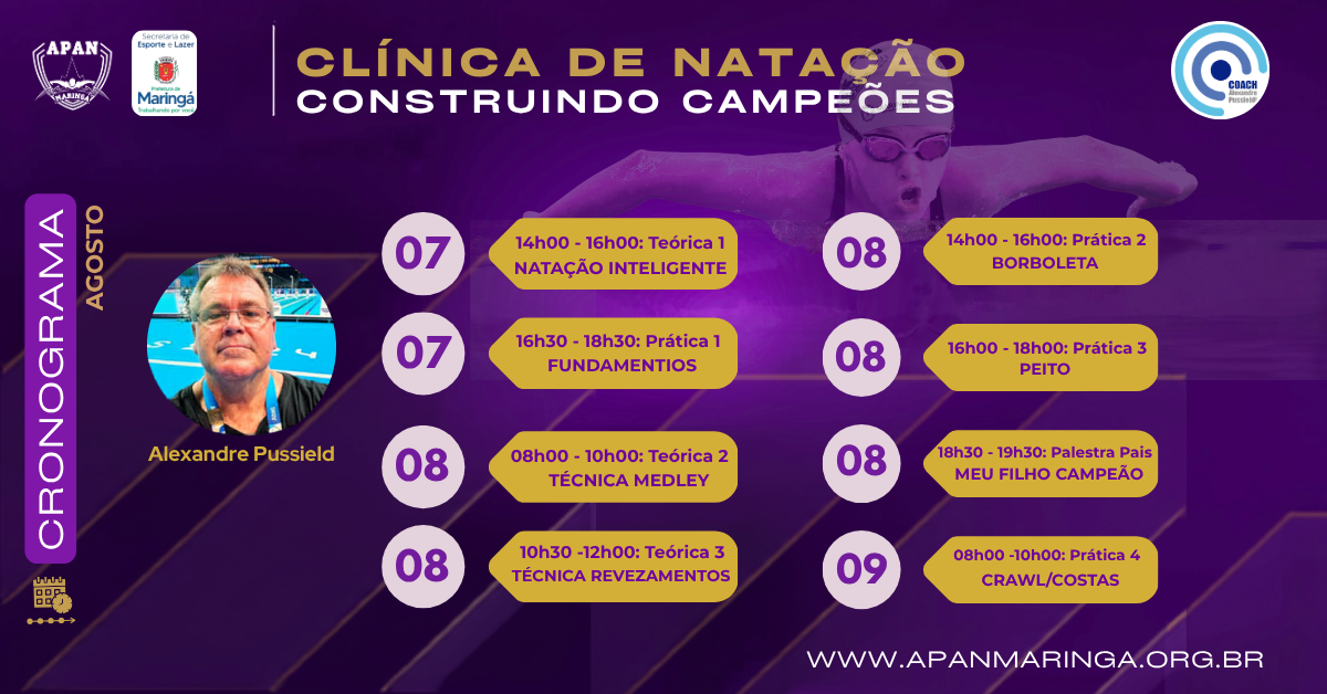 CLÍNICA DE NATAÇÃO: Construindo Campeões