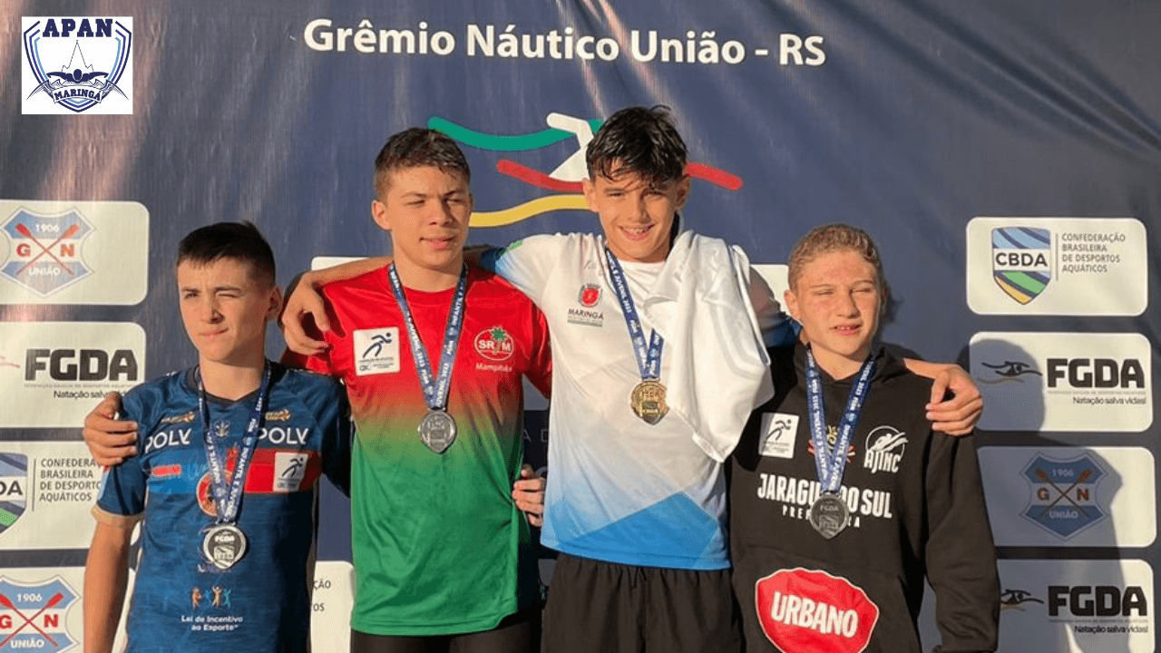 Resultado - Atletas da APAN Maringá se destacam no Campeonato Sul Brasileiro de Natação em Florianópolis 2023