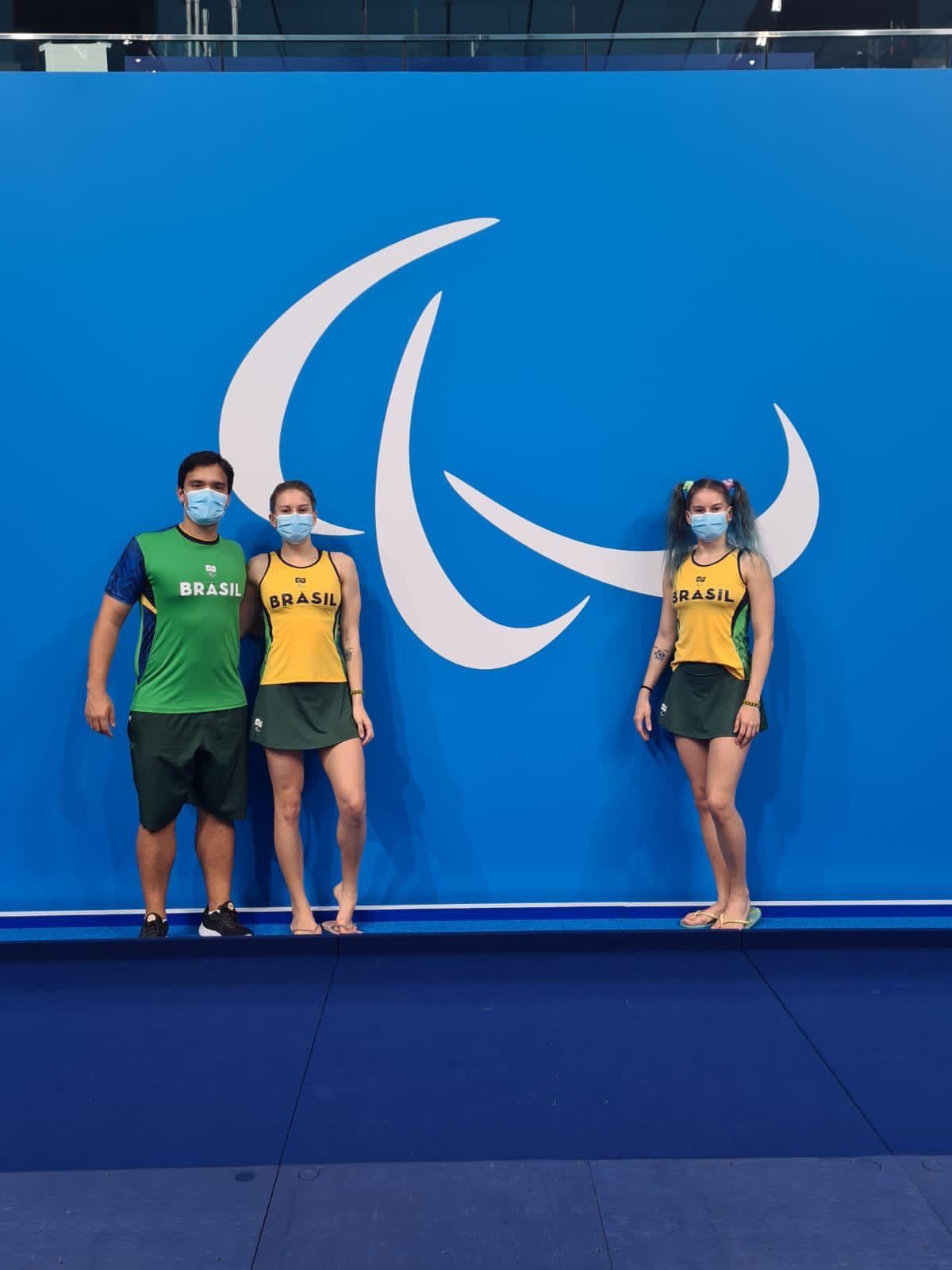 Primeiro treino no Tokyo Aquatics Centre